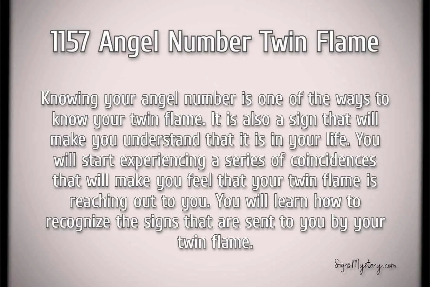 1157 angel number twin flame