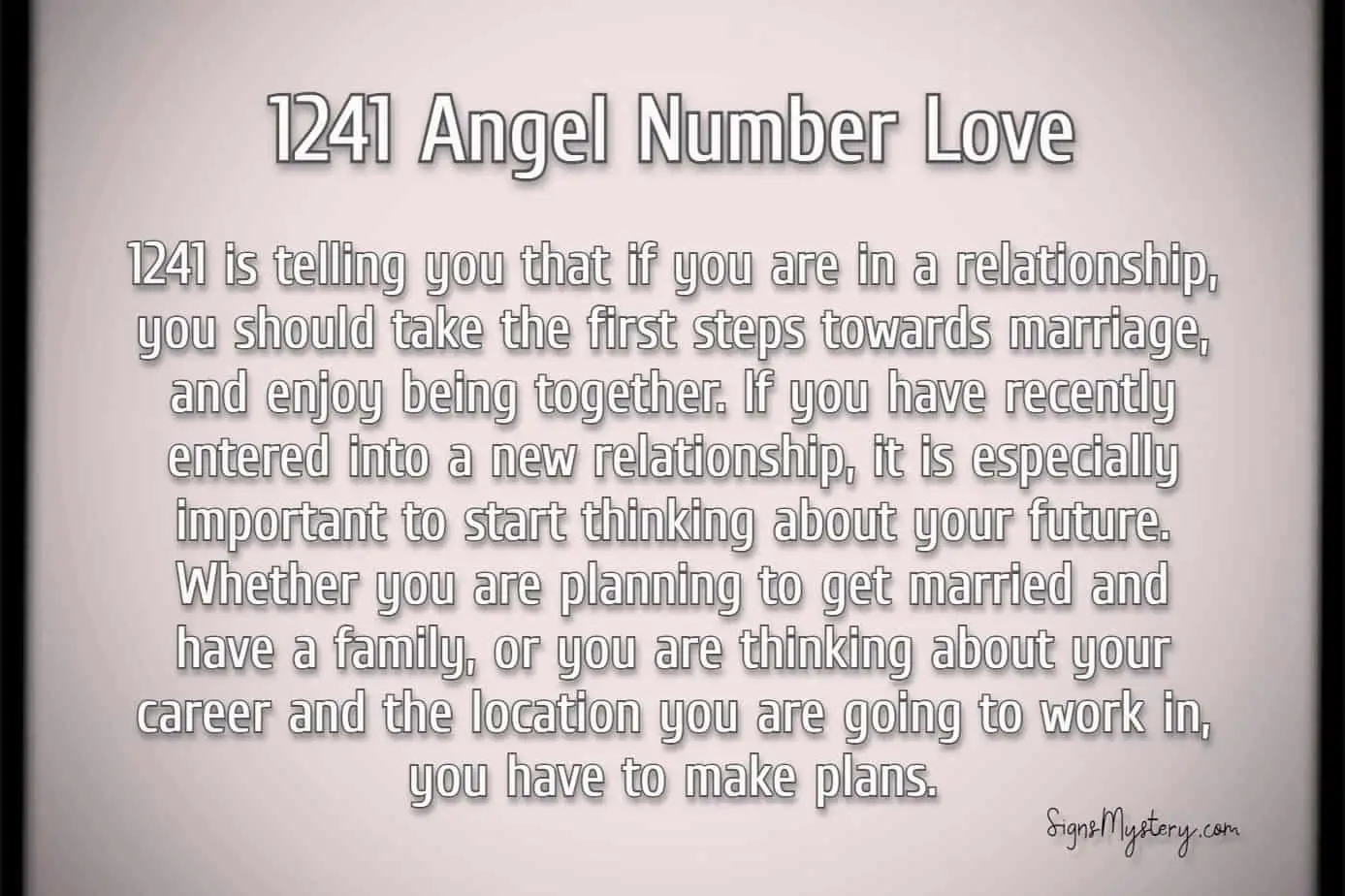 1241 angel number love