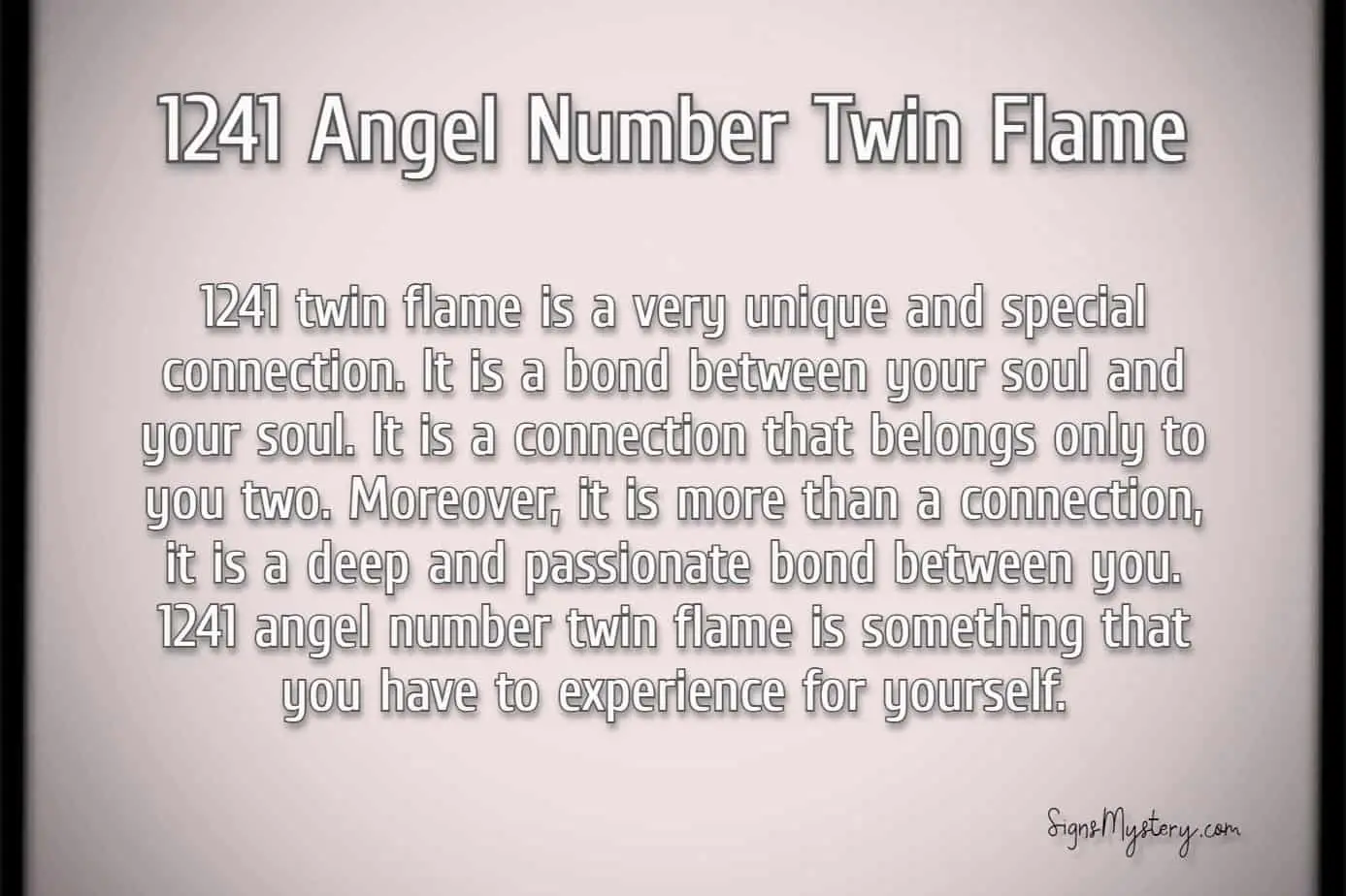 1241 angel number twin flame