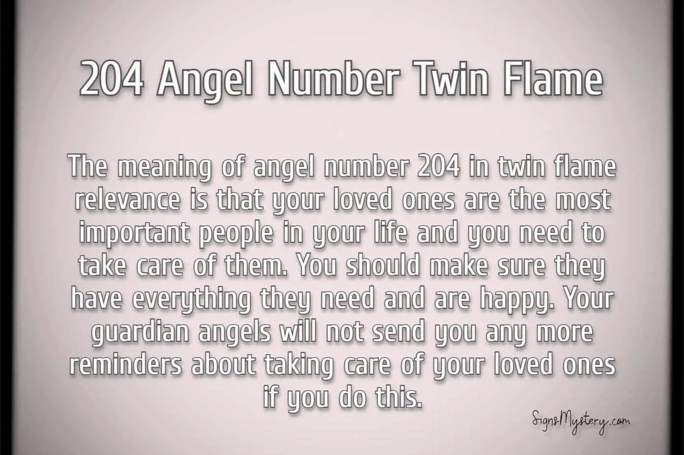 204 angel number twin flame