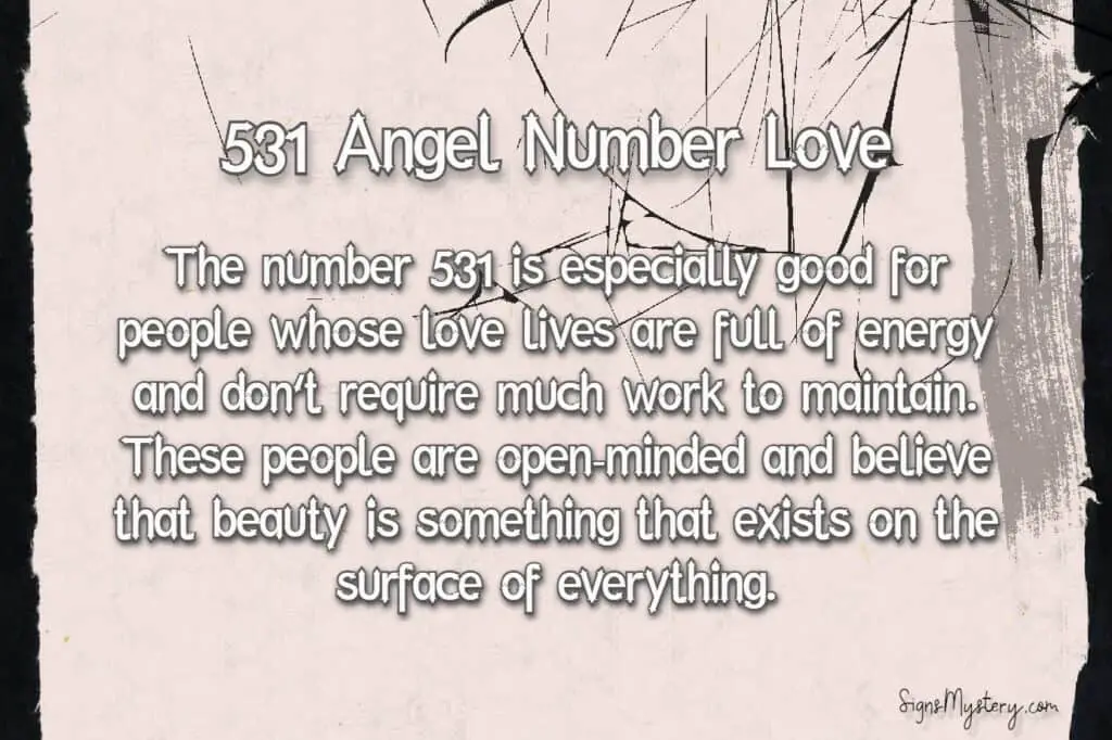 531 angel number love