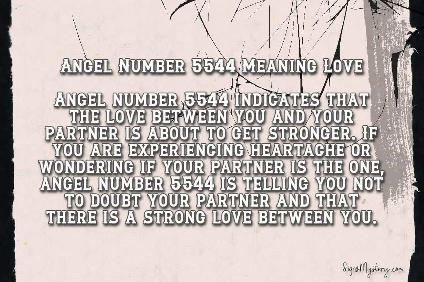 5544 angel number love