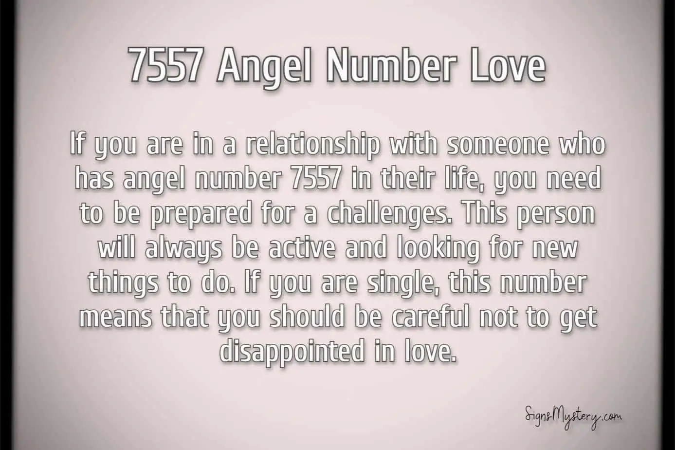 7557 angel number love