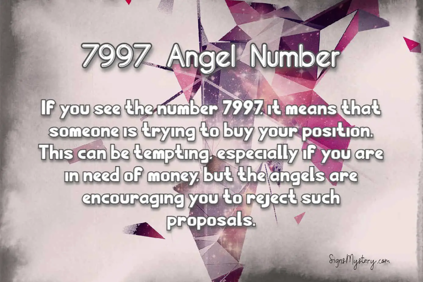 angel number 7997
