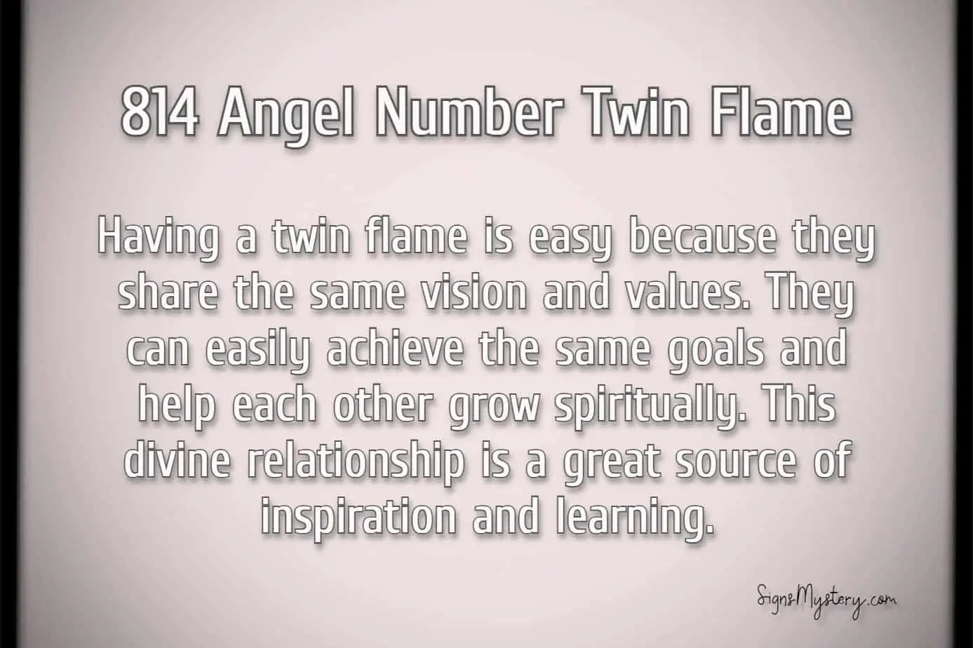 814 angel number twin flame