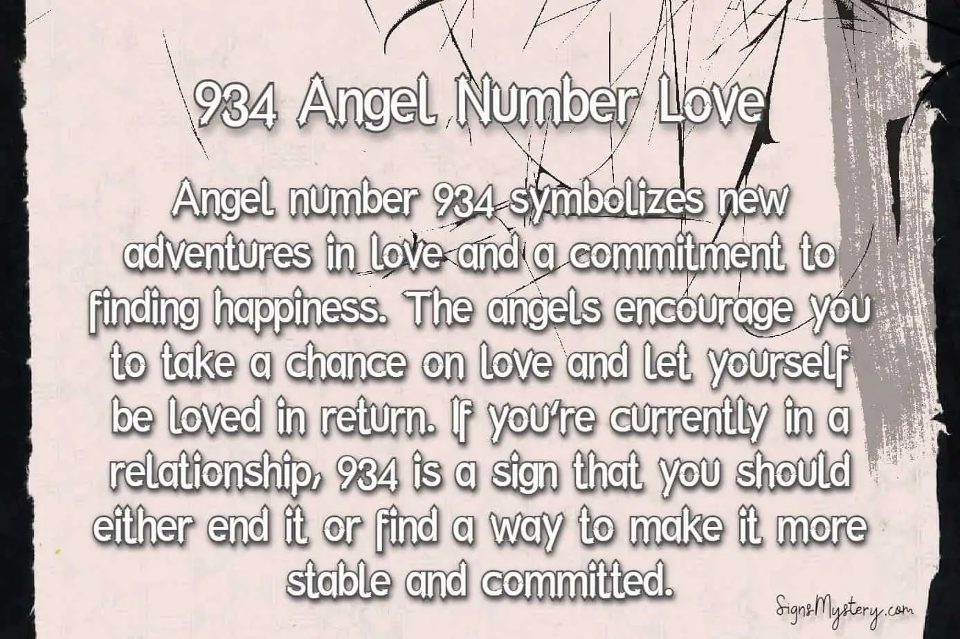 934 angel number love