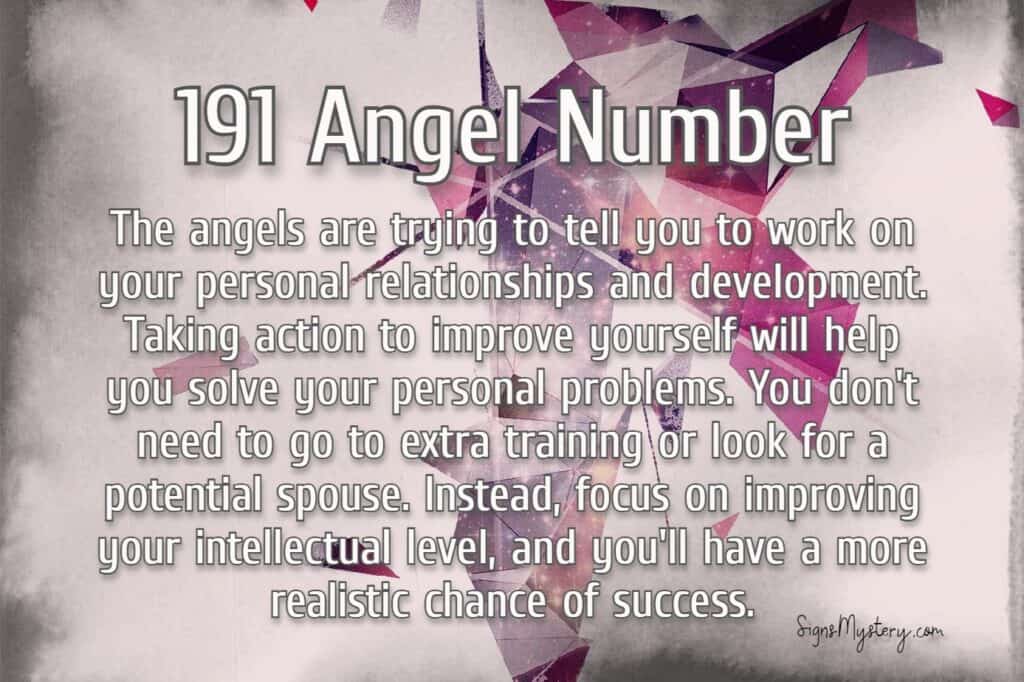 angel number 191 meaning
