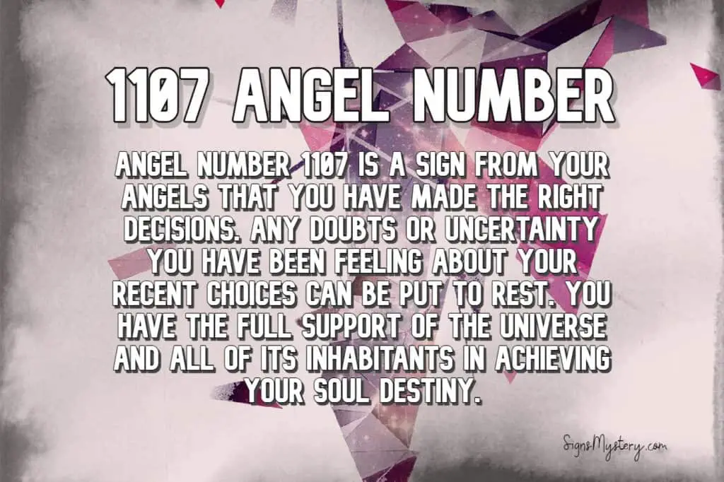 what does 1107 mean spiritually