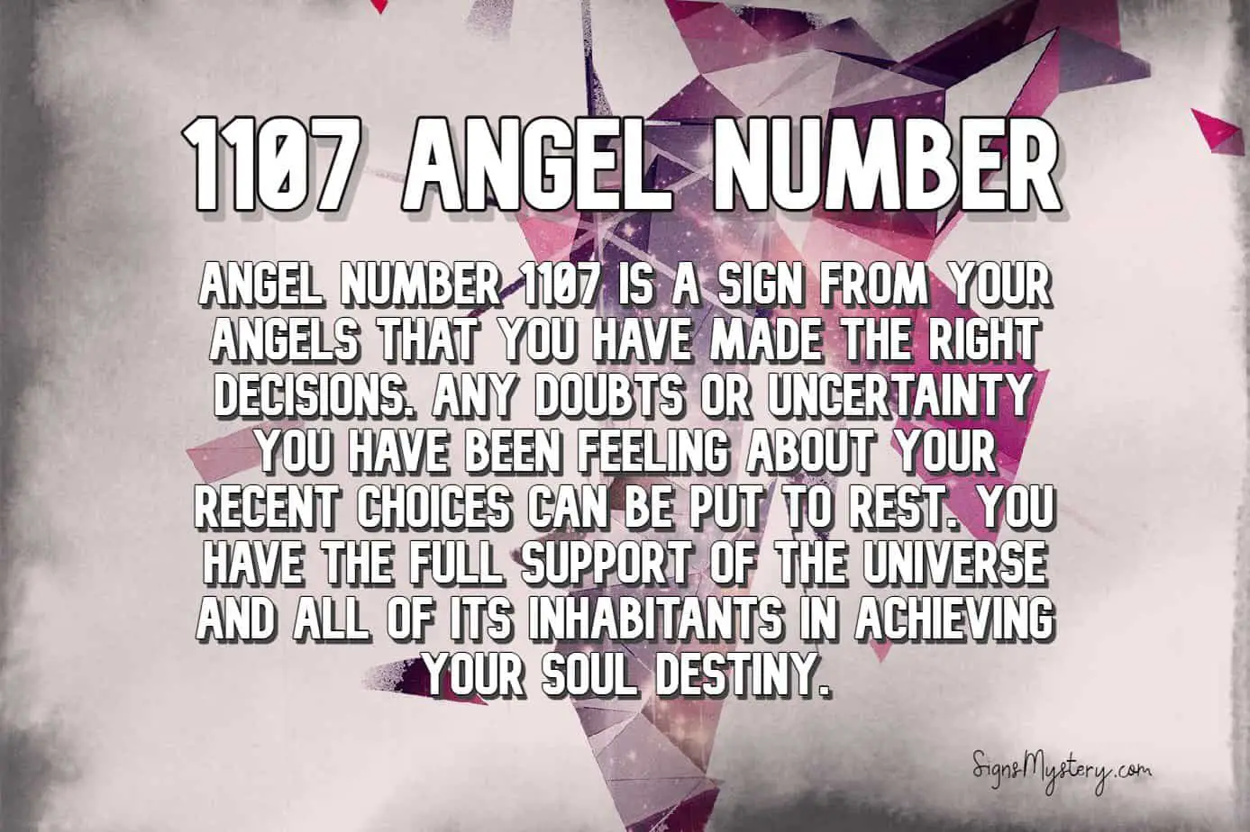 1107 angel number meaning