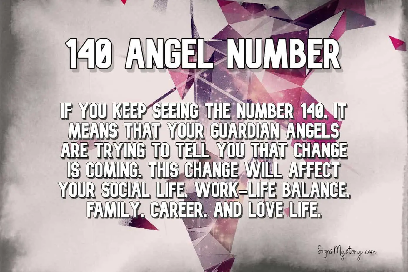 140 angel number meaning