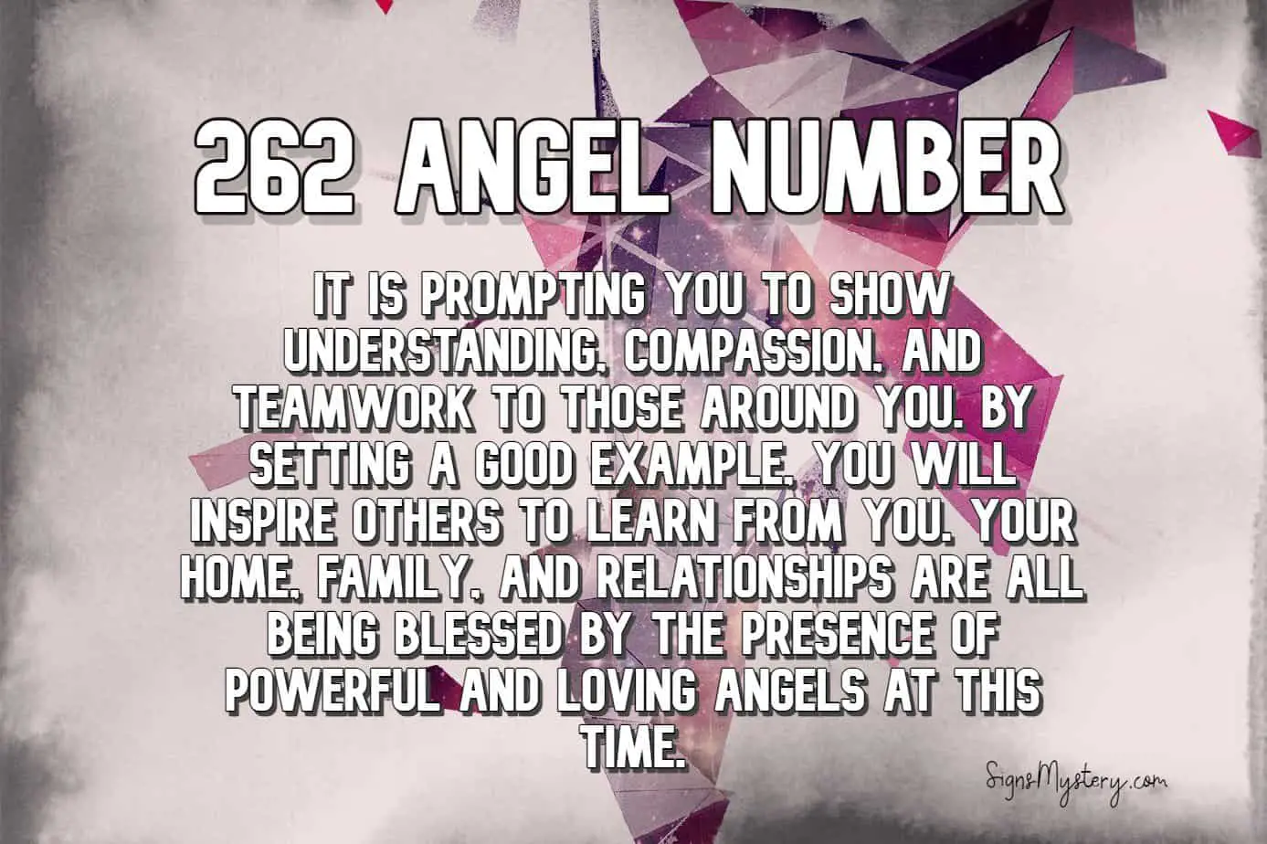 262 angel number meaning