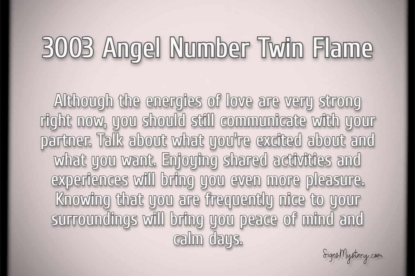 3003 angel number twin flame