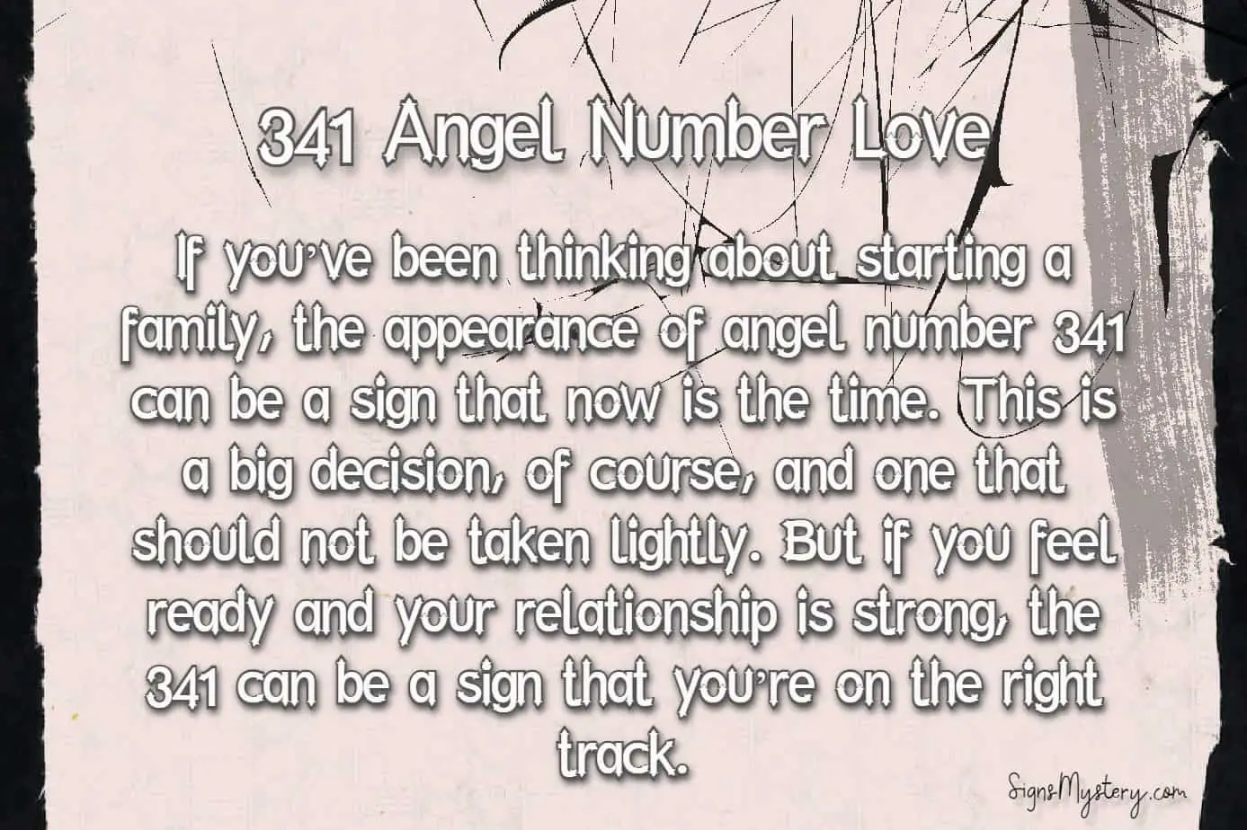 341 angel number love