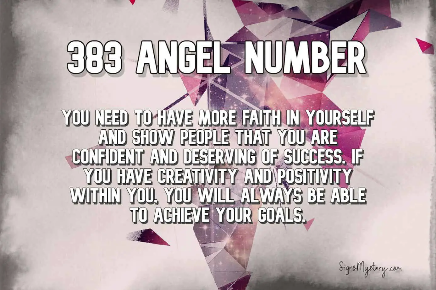 383 angel number meaning