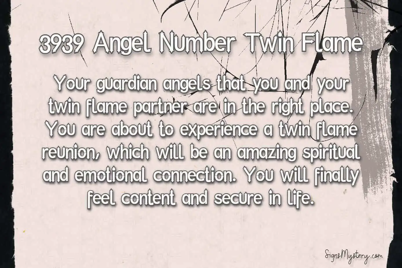 3939 angel number twin flame