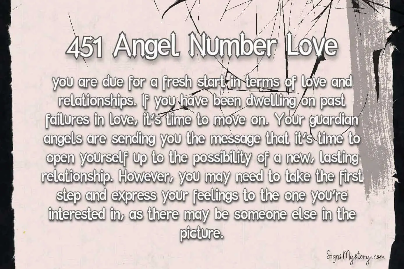 451 angel number love