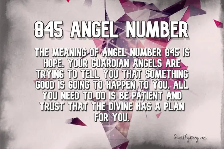 845 Angel Number: Meaning and Symbolism | SignsMystery