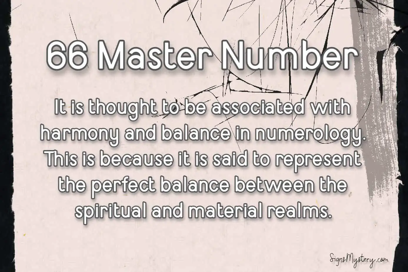 master number 66