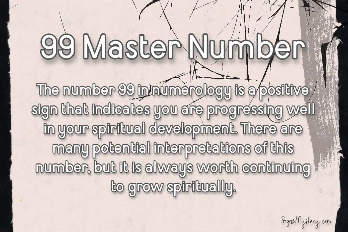 master number 99