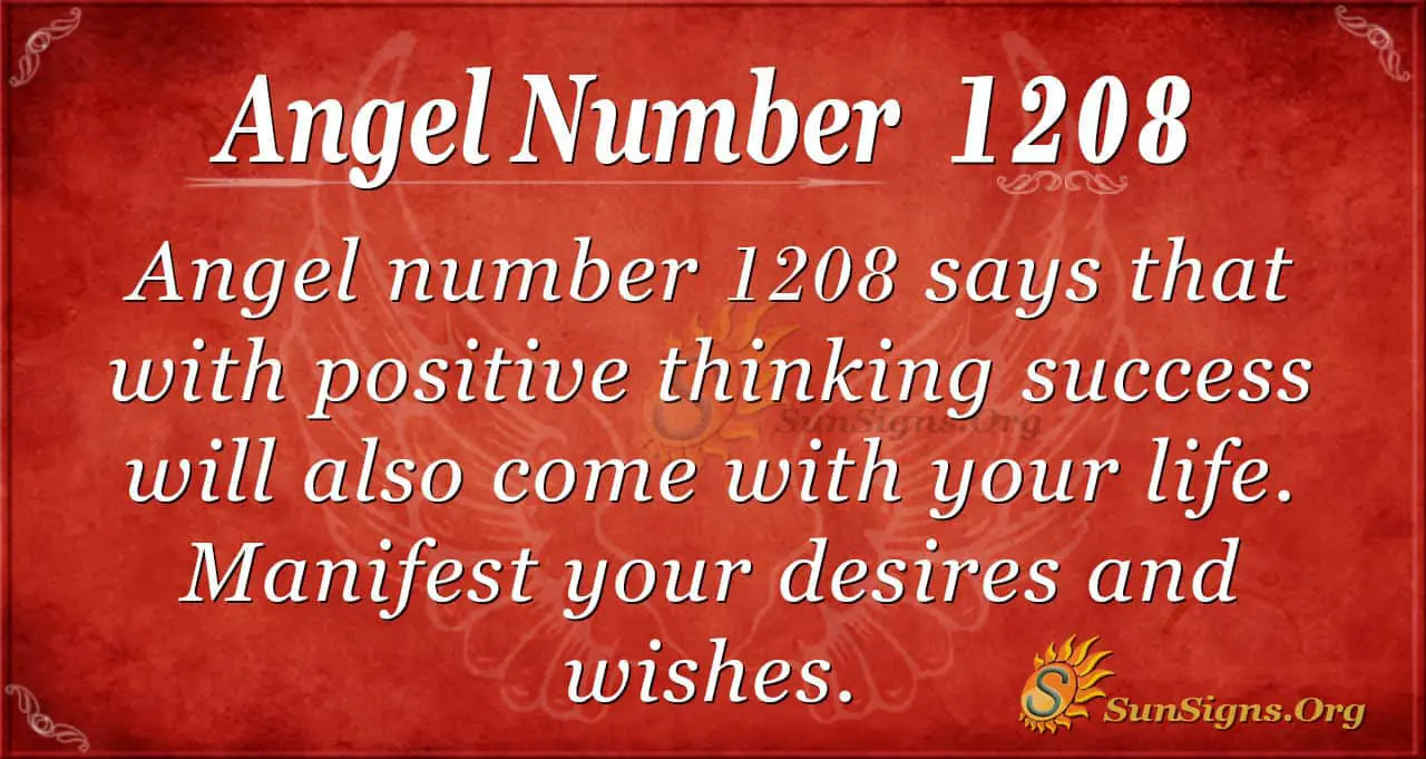 What Is Angel Number 1208?