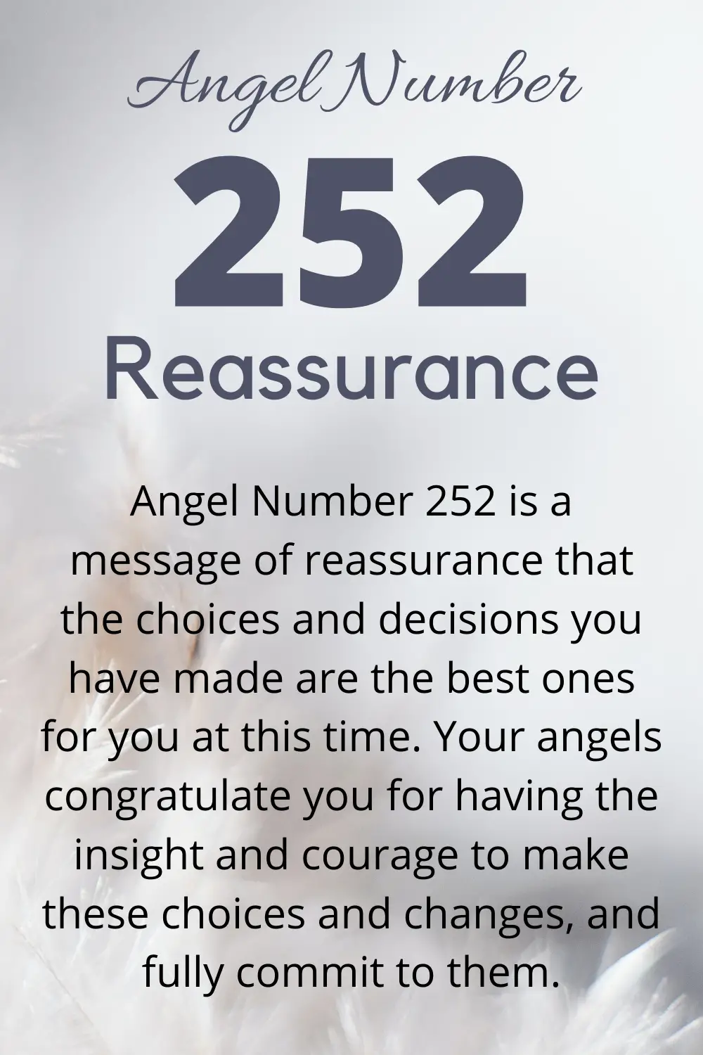 What Is Angel Number 252?