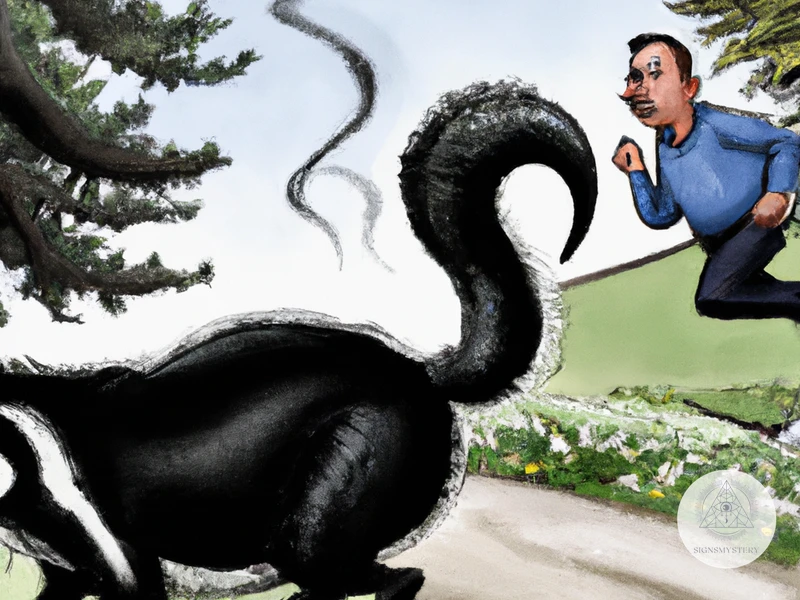 Being Chased By A Skunk