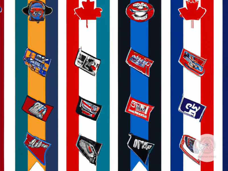 Examples Of Nhl Flags And Their Team Colors