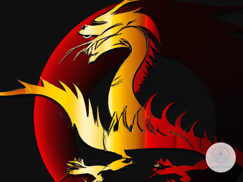 The Modern Dragon Symbol On Flags