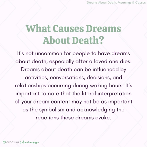 Common Interpretations Of Dreams Of Own Death