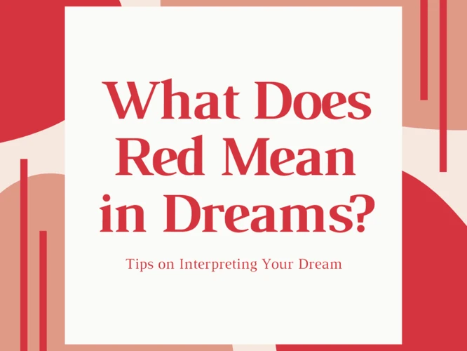 Common Interpretations Of Red Dress Dreams