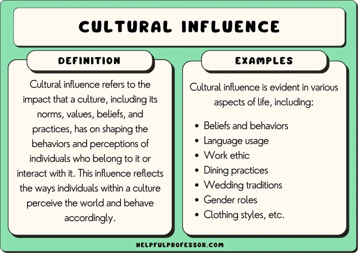 Cultural And Personal Influences