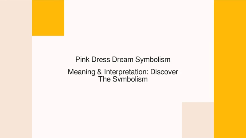 Interpretation Of Dreaming Of A Pink Dress