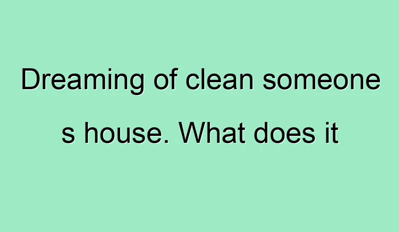 Symbolism Of Cleaning