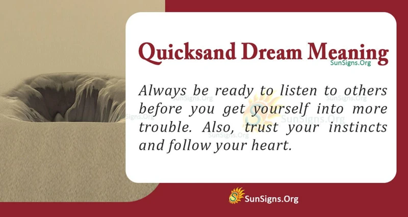 The Symbolism Of Quicksand In Dreams