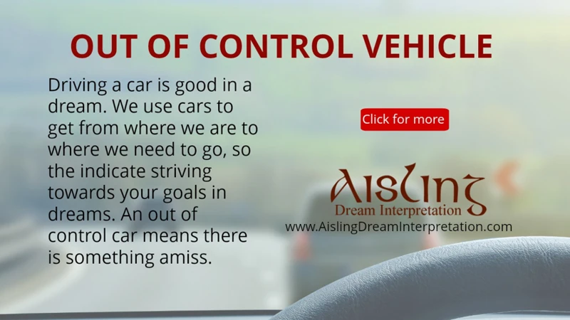 What Does An Out Of Control Car Dream Symbolize?